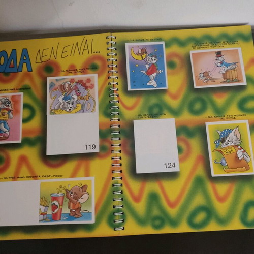 Collectible spiral album Panini Tom & Jerry 1990 used