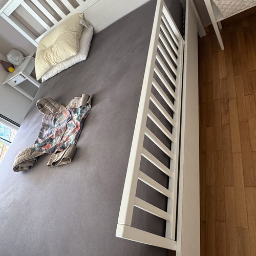 Wooden bed rail used, 120cm beech wood
