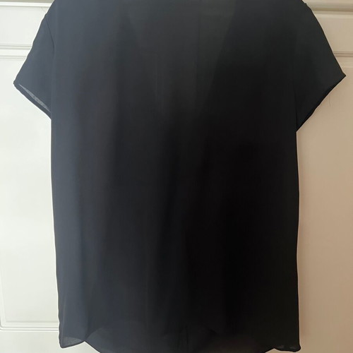 Sisley women's blouse with zipper like new, black, size M