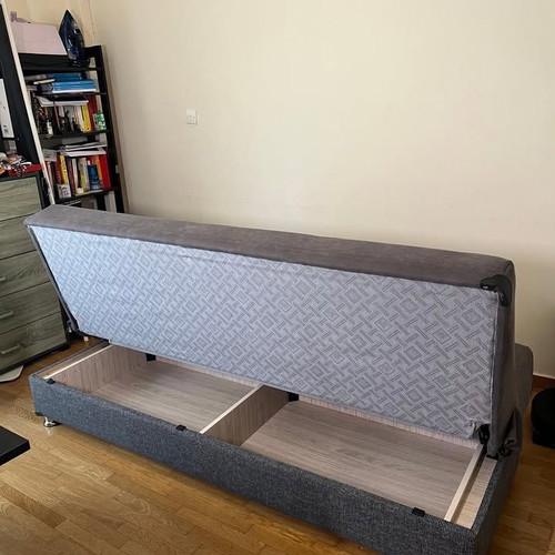Sofa bed three-seater like new with storage space