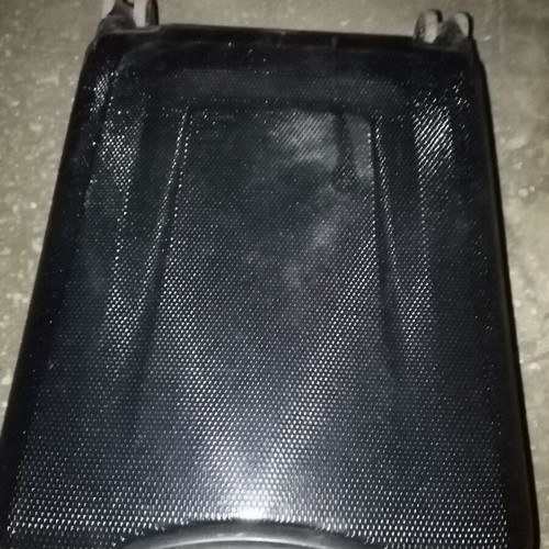 Mad suitcase nearly new, needs washing, sagre texture