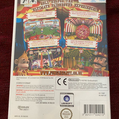 Wii game Funfair Party used, functional
