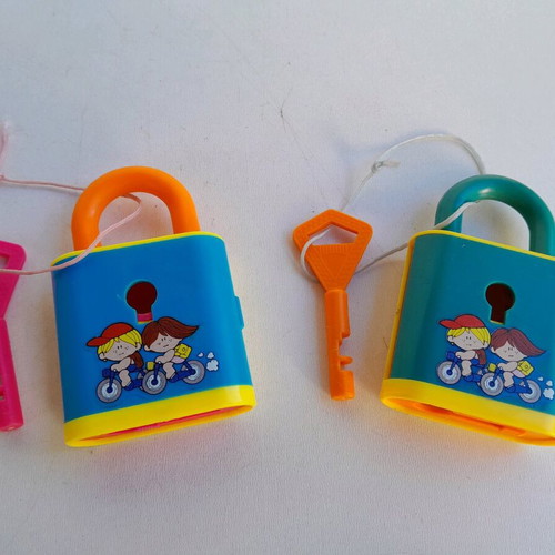School sharpener lock from the 80s new