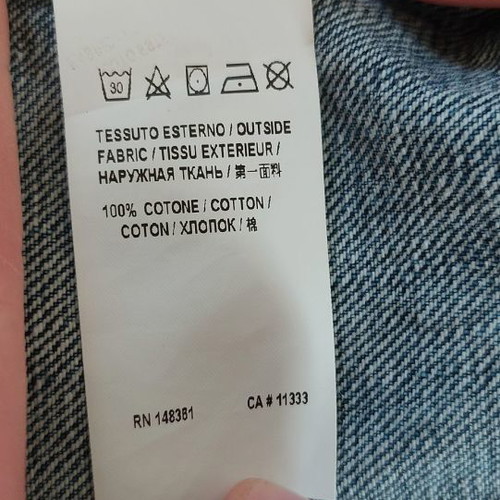 Pinko women's denim jacket used, size M