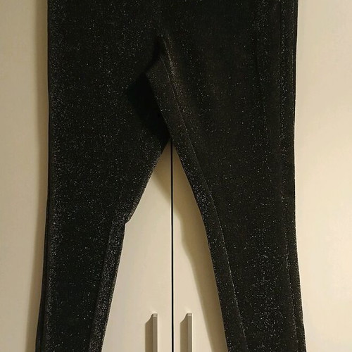 Marks & Spencer women's leggings new, black with silver, size 14