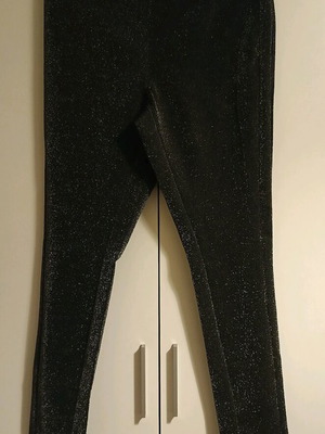 Κολάν γυναικείο Marks & Spencer καινούργιο, μαύρο με ασημί, μέγεθος 14
