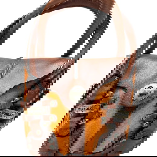 Кафява кожена мини чанта Diesel употребявана