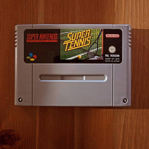 Super Tennis Super Nintendo Entertainment System game, PAL Greek version