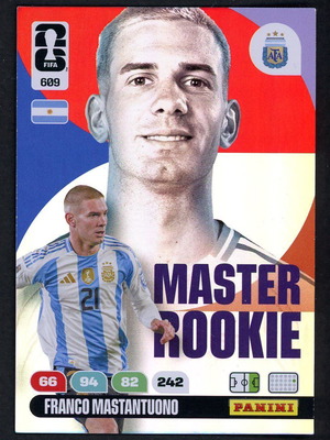 2026 Panini World Cup Adrenalyn XL #609 Mastantuono Master Rookie σαν καινούργιο