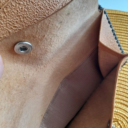 Wallet made of genuine leather, new, historical from USSR