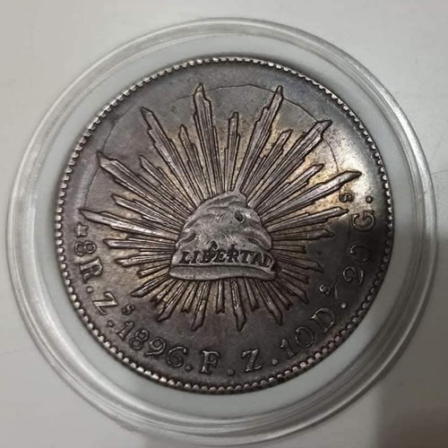 Mexico silver 8 Reales 1896 like new