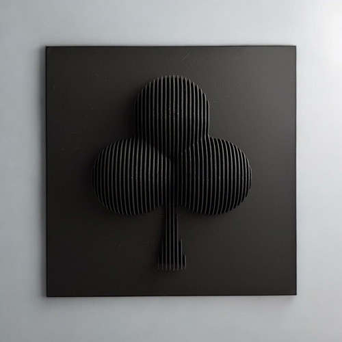 Wall Art Layered Clubs Decorative