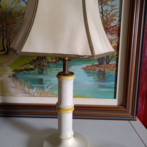 Retro wooden lamp like new, fully functional, 52 cm height