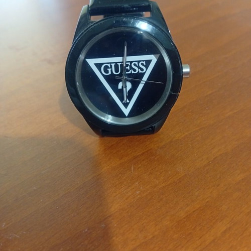Guess wristwatch, black and white, women's