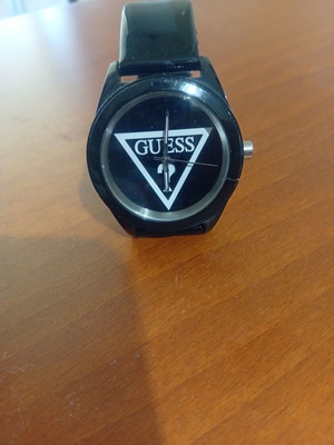 Guess wristwatch, black and white, women's