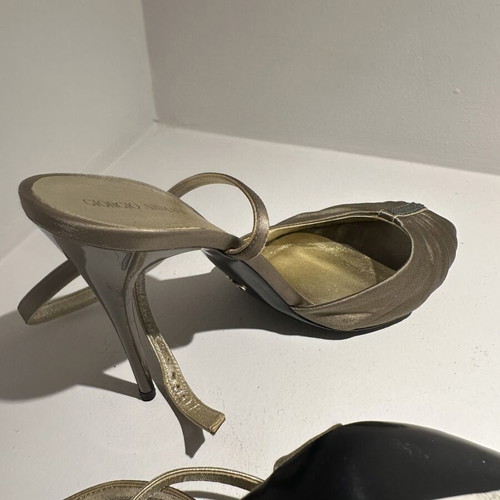 Armani Jeans gold sandals, size 39.5
