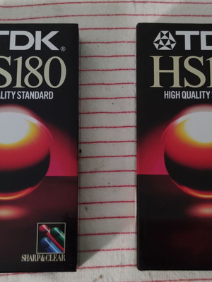 TDK HS180 VHS βιντεοκασέτα, σφραγισμένη, New Old Stock