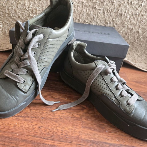 G-Star RAW Rackam Core Low leather sneakers used, size 42, green
