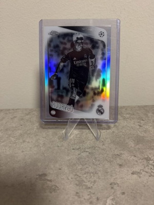 2025-26 Topps Chrome UCC Rodrygo Real Madrid Negative Refractor και Vinicius 9 βασικές κάρτες καινούργιες