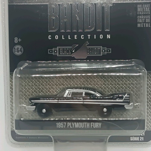 1957 Plymouth Fury 1:64 Green Light Black Bandit Series limited edition new