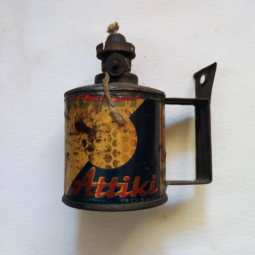 Vintage Attiki Honey Wall Lantern from 1950s tin can