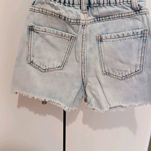 Zara denim shorts and shirt set 18-24 months like new