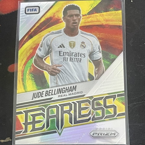 Jude Bellingham Silver Prizm Fearless Card like new