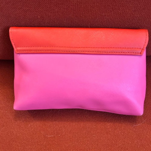 KIKO Milano two-tone cosmetic pouch like new, red and pink