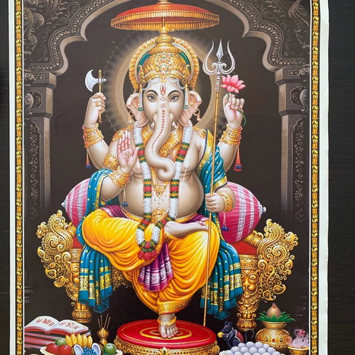 India Hindu gods posters set of 3, new