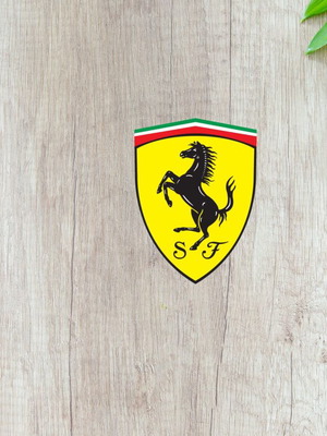 Αυτοκόλλητο Ferrari Formula 1 κατόπιν παραγγελίας, γυαλιστερό χαρτί