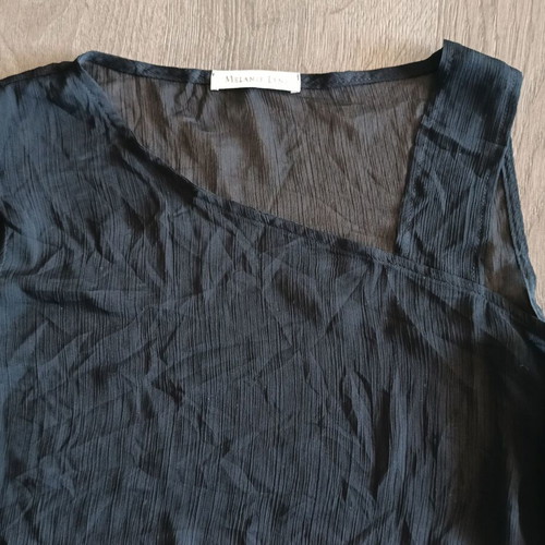 Melanie Lyne summer blouse L black like new