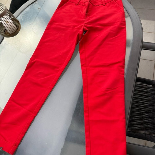 Vintage Moutaki women's chino pants red like new