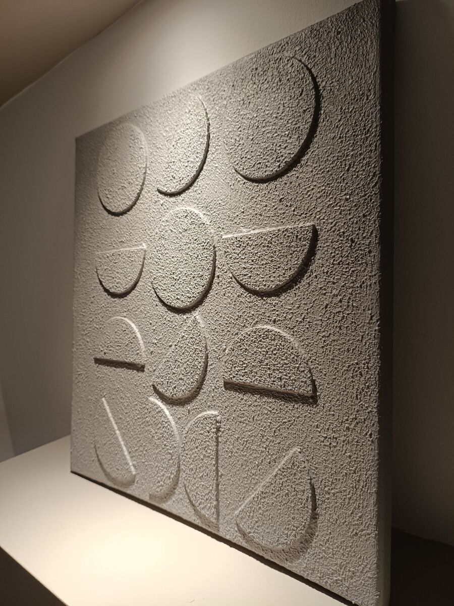 Canvas painting textured 40x40 with… - € 15,00 - Vendora.cy