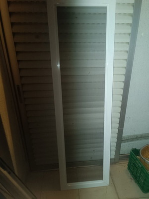 Aluminum window screens white, like new, set of 3, 180×53 cm