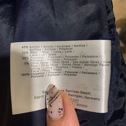 Italian coat like new, size 40, multicolored with unique design