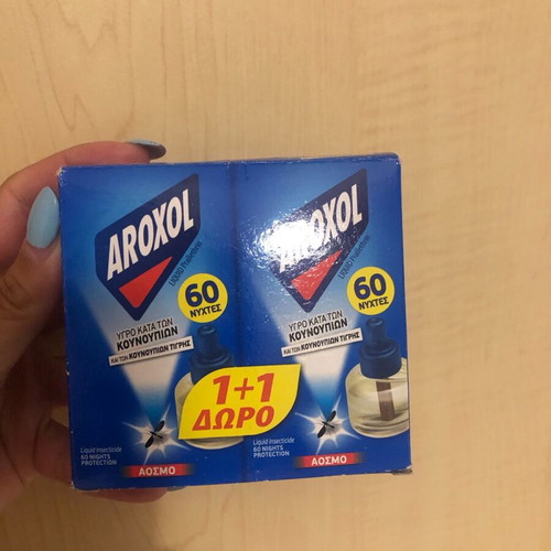 Aroxol insect repellent liquid 60 nights refill 2 pieces new