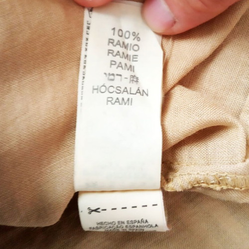Zara Long Beige Shirt Used, Classic Fit, XL