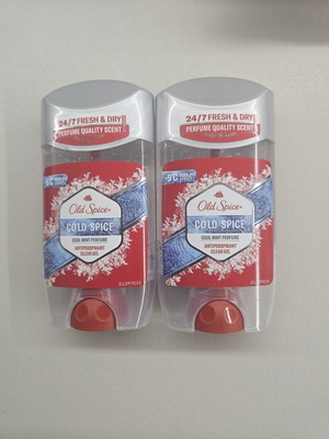 Old Spice Cold Spice antiperspirant clear gel 70ml, pack of 2