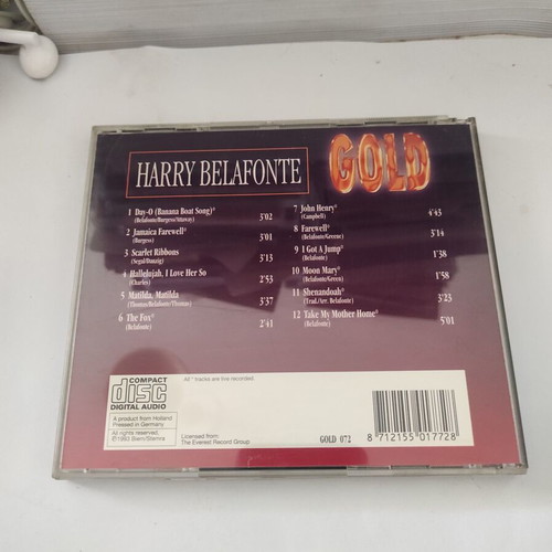 Harry Belafonte Gold CD like new, jazz collection