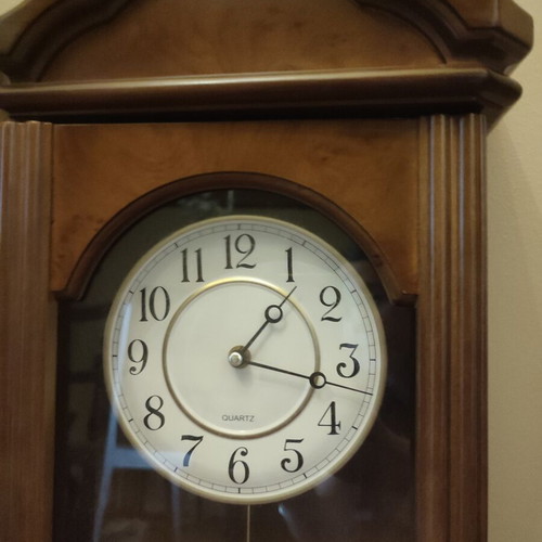 Wall clock pendulum wooden used