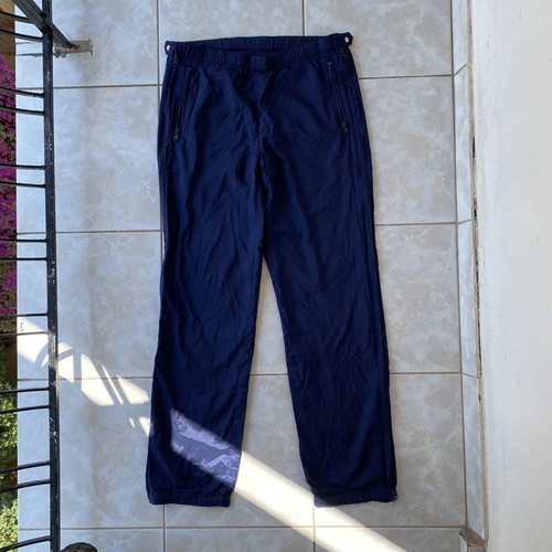 Winter pants with side zippers used, size M, blue