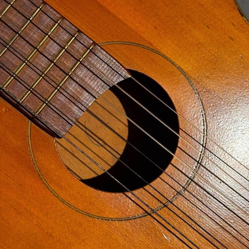 Vintage classical guitar used, for restoration or decor project