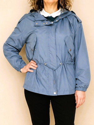 Пролетно водоустойчиво яке Vero Moda като ново, синьо, размер S