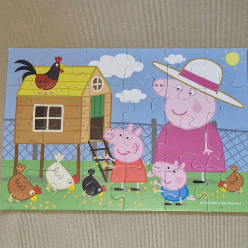 Peppa Pig and Underwater World puzzles like new, 4+ years