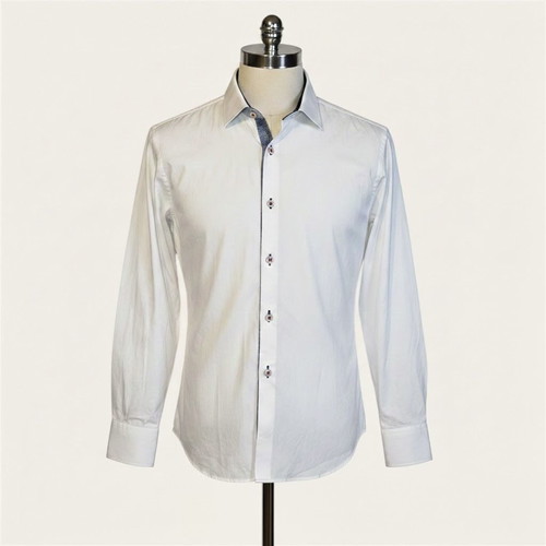 Achile Sport Shirt White with Contrast Details, Size L, Like New