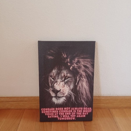 Motivational wall art like new, 30x20 cm