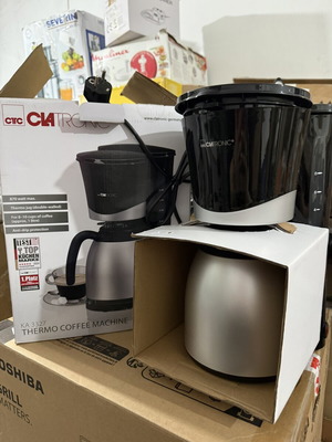 Clatronic thermo coffee machine, black