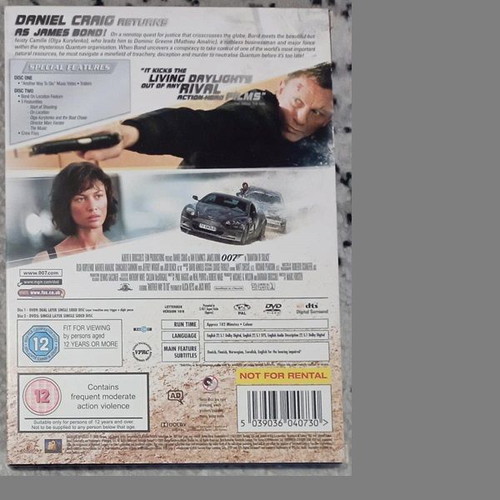 Quantum Of Solace DVD Special Edition 2-disc like new