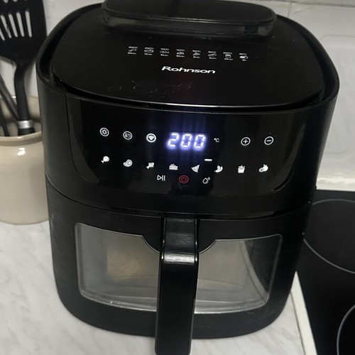 Rohnson Air Fryer R-2834 like new, 8 liters, smart control