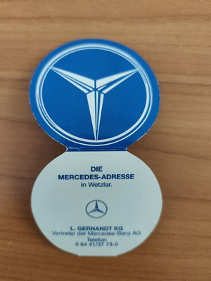 Mercedes Benz vintage συλλεκτική θήκη με σπίρτα 1960-70s